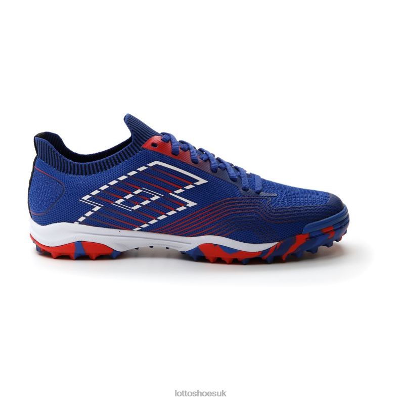 TACTO 250 TF Man 446TN180 Shoes AMPARO BLUE/ALL WHITE/CLIFF RED Lotto