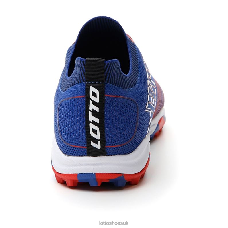 TACTO 250 TF Man 446TN180 Shoes AMPARO BLUE/ALL WHITE/CLIFF RED Lotto