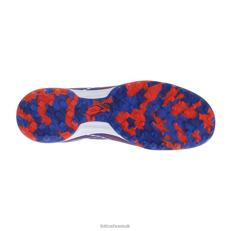 TACTO 250 TF Man 446TN180 Shoes AMPARO BLUE/ALL WHITE/CLIFF RED Lotto