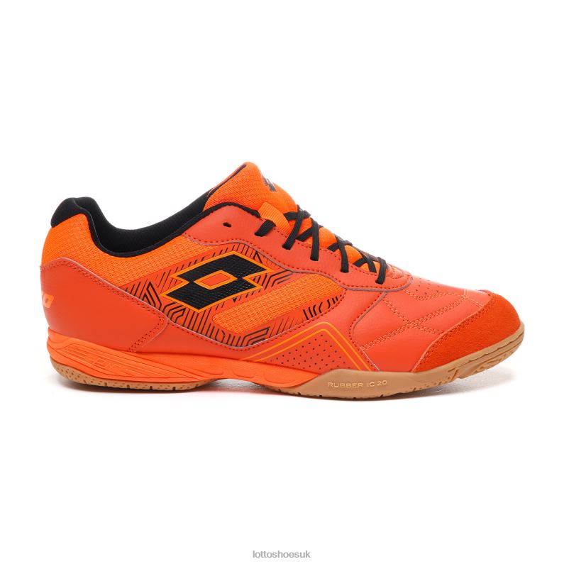 TACTO 300 V Man 446TN185 Shoes RED ORANGE/ALL BLACK/ORANGE FLUO Lotto
