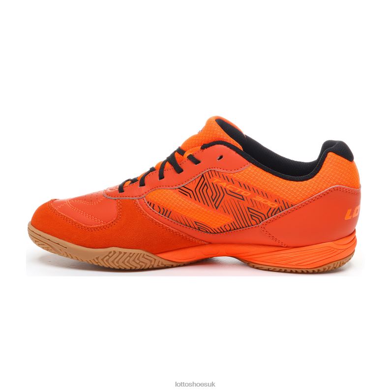 TACTO 300 V Man 446TN185 Shoes RED ORANGE/ALL BLACK/ORANGE FLUO Lotto