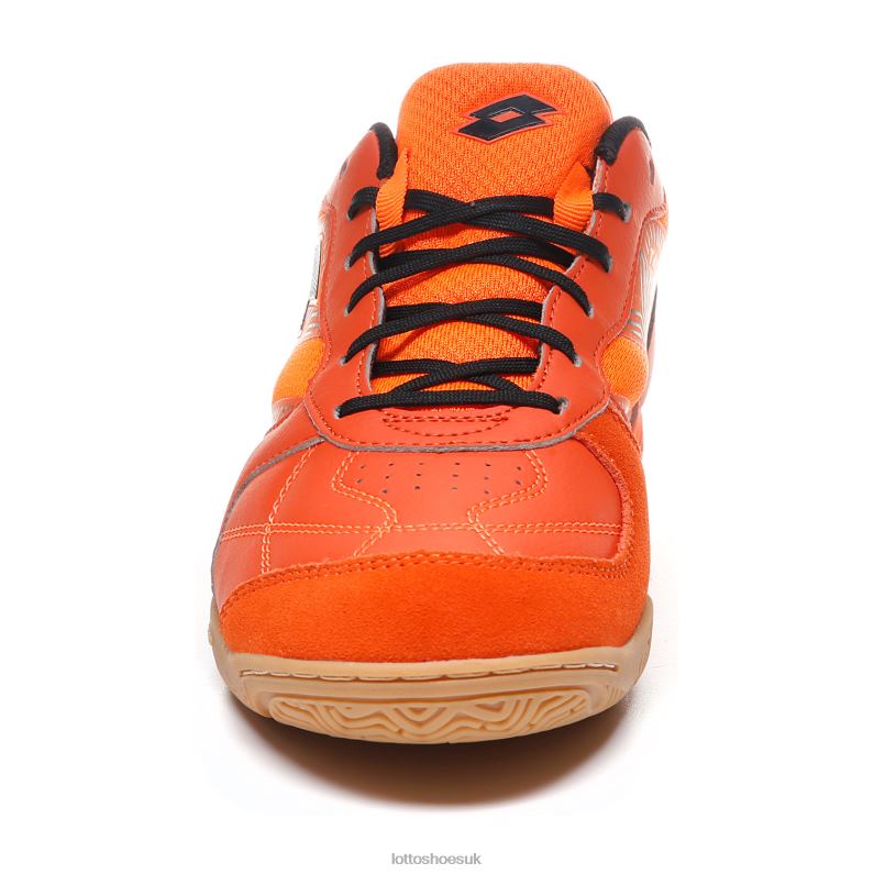 TACTO 300 V Man 446TN185 Shoes RED ORANGE/ALL BLACK/ORANGE FLUO Lotto