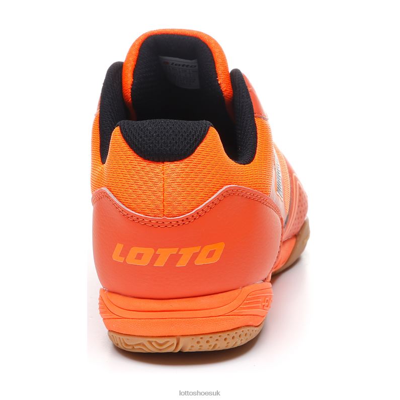 TACTO 300 V Man 446TN185 Shoes RED ORANGE/ALL BLACK/ORANGE FLUO Lotto