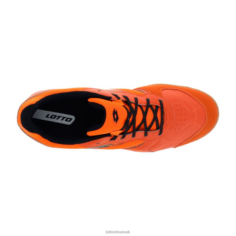 TACTO 300 V Man 446TN185 Shoes RED ORANGE/ALL BLACK/ORANGE FLUO Lotto