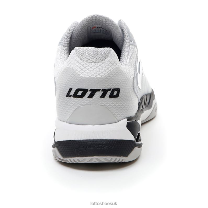MIRAGE 100 CLY Man 446TN108 Shoes ALL WHITE/ALL BLACK/SILVER METAL 2 Lotto