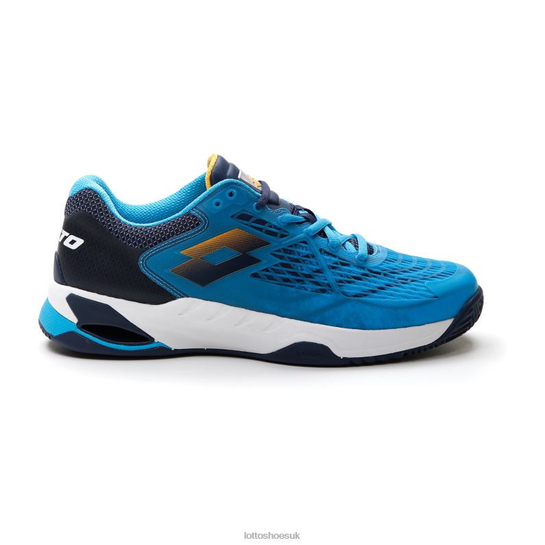 MIRAGE 100 CLY Man 446TN110 Shoes BLUE OCEAN/SAFFRON/NAVY BLUE Lotto