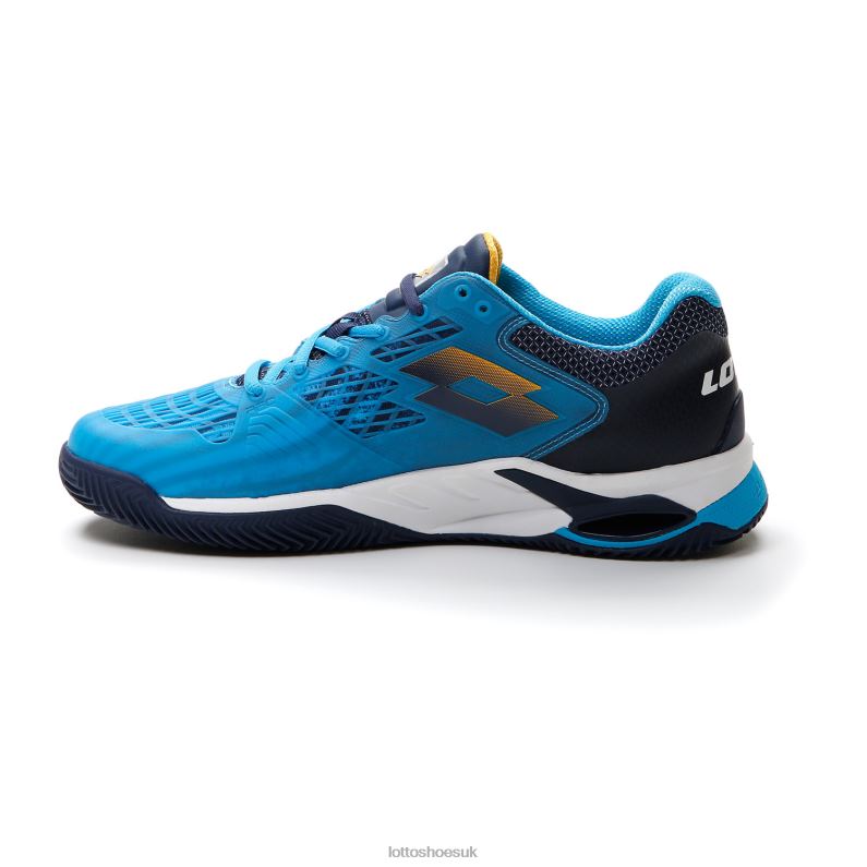 MIRAGE 100 CLY Man 446TN110 Shoes BLUE OCEAN/SAFFRON/NAVY BLUE Lotto