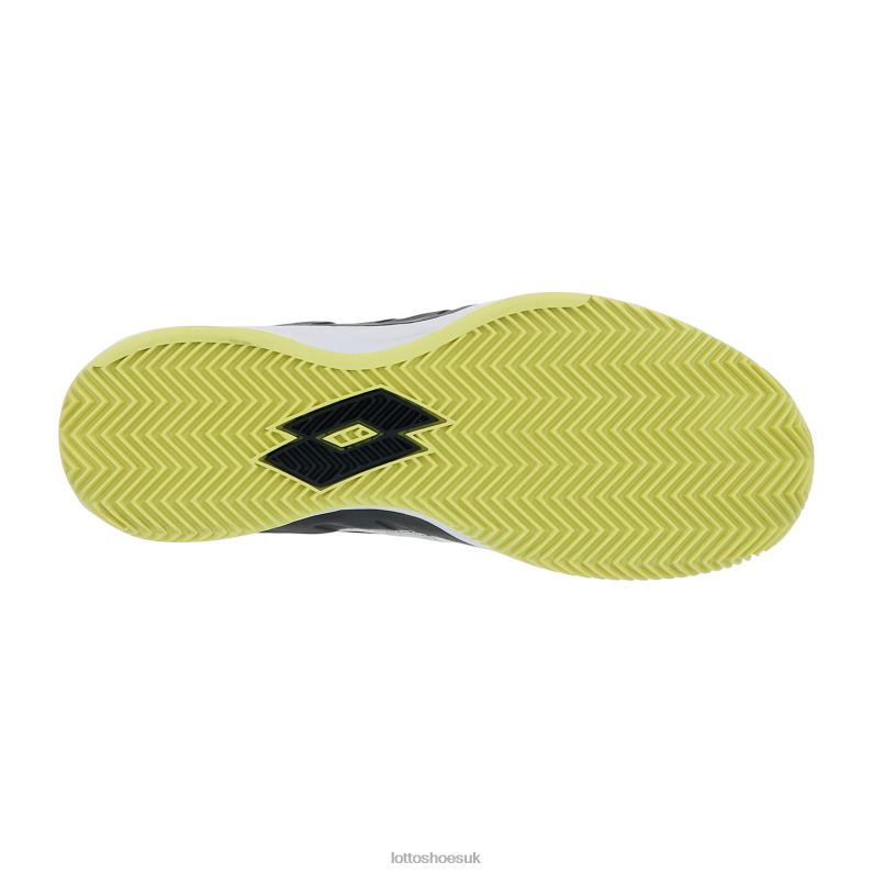 MIRAGE 200 CLY Man 446TN115 Shoes ALL WHITE/YELLOW NEON/ALL BLACK Lotto