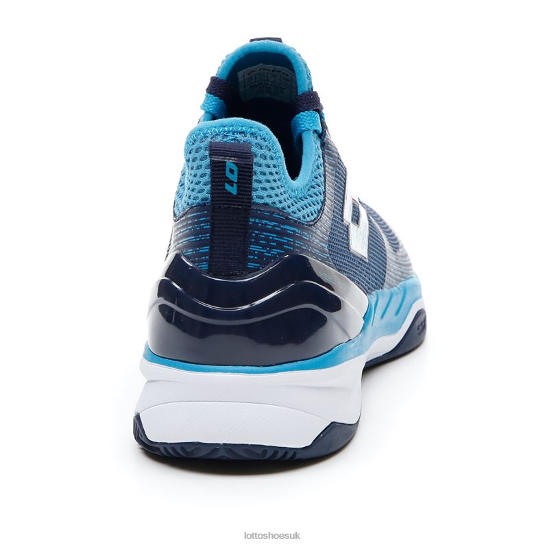 MIRAGE 200 CLY Man 446TN116 Shoes NAVY BLUE/ALL WHITE/BLUE BAY Lotto