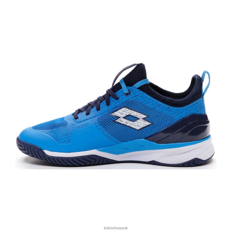 MIRAGE 200 SPD Man 446TN130 Shoes DIVA BLUE/ALL WHITE/NAVY BLUE Lotto
