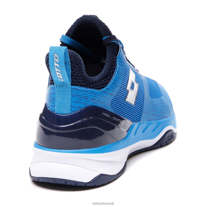 MIRAGE 200 SPD Man 446TN130 Shoes DIVA BLUE/ALL WHITE/NAVY BLUE Lotto