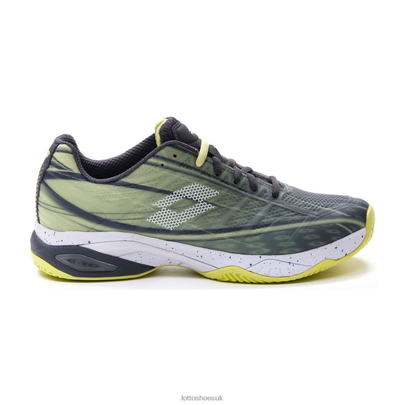 MIRAGE 300 CLY Man 446TN123 Shoes ASPHALT/ALL WHITE/YELLOW NEON Lotto