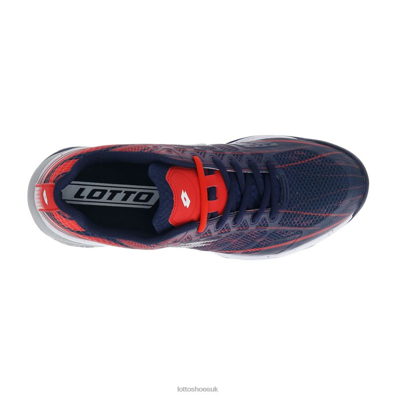 MIRAGE 300 CLY Man 446TN134 Shoes NAVY BLUE/ALL WHITE/RED POPPY Lotto