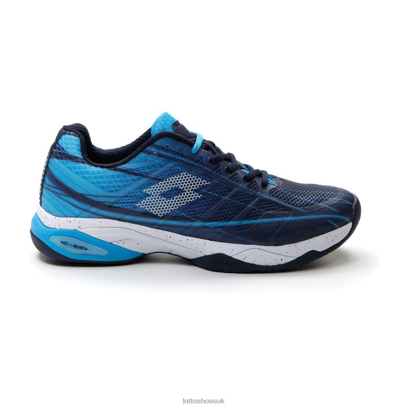 MIRAGE 300 SPD Man 446TN120 Shoes NAVY BLUE/ALL WHITE/BLUE OCEAN Lotto