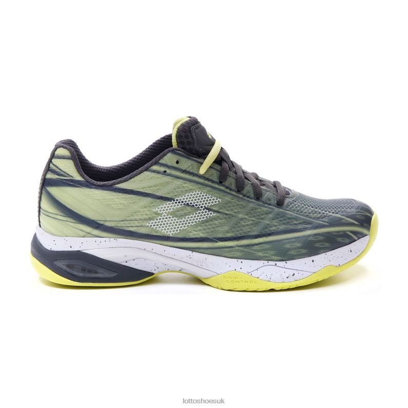 MIRAGE 300 SPD Man 446TN122 Shoes ASPHALT/ALL WHITE/YELLOW NEON Lotto