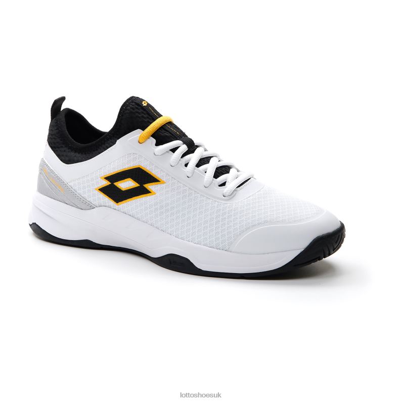 MIRAGE 500 II ALR Man 446TN126 Shoes ALL WHITE/ALL BLACK/SAFFRON Lotto