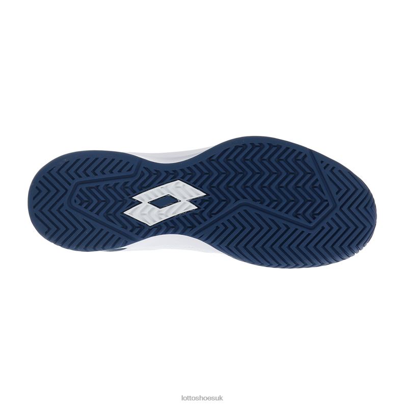 MIRAGE 600 ALR Man 446TN138 Shoes ALL WHITE/DARK DENIM/LIGHT ATLANTIC Lotto