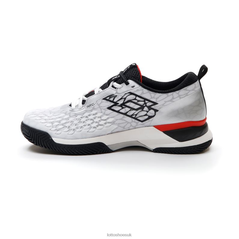 RAPTOR HYPERPULSE 100 CLY Man 446TN100 Shoes ALL WHITE/ALL BLACK/FLAME RED Lotto