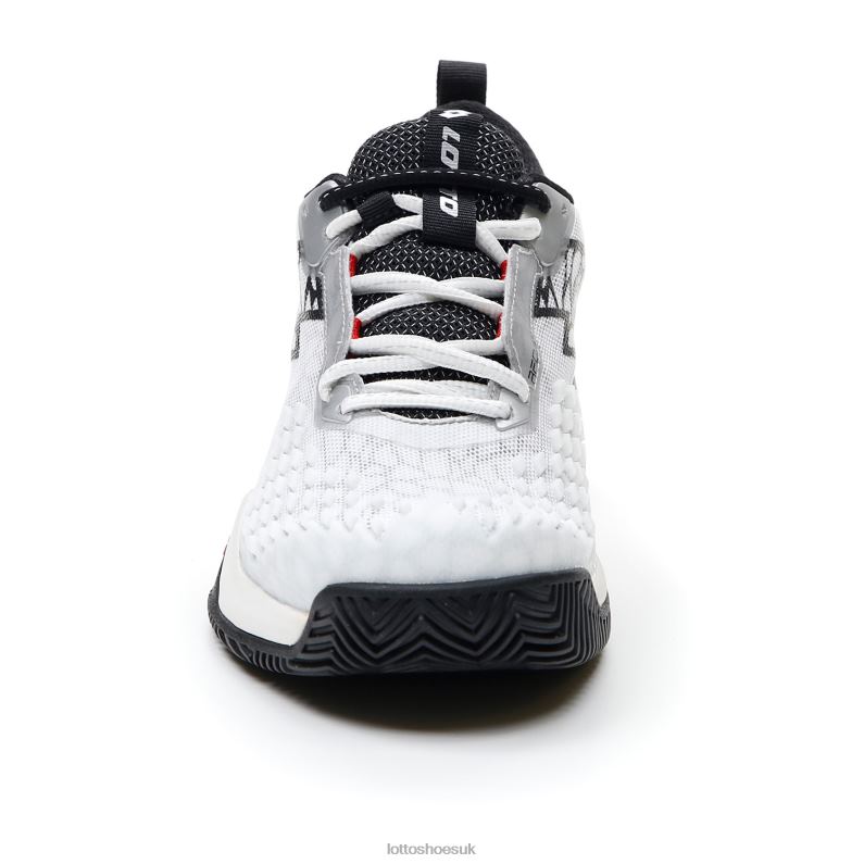 RAPTOR HYPERPULSE 100 CLY Man 446TN100 Shoes ALL WHITE/ALL BLACK/FLAME RED Lotto