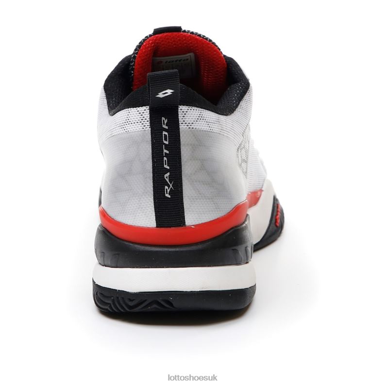 RAPTOR HYPERPULSE 100 CLY Man 446TN100 Shoes ALL WHITE/ALL BLACK/FLAME RED Lotto