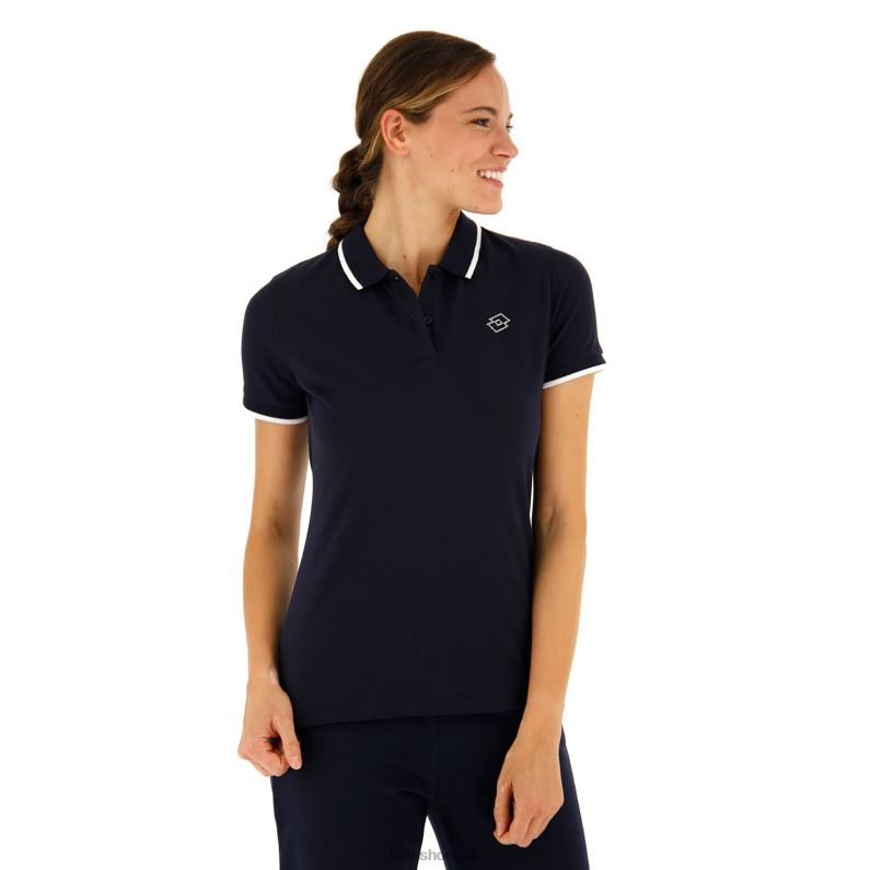 POLO CLASSICA W STC PQ Woman 446TN967 Apparel NAVY BLUE/BRIGHT WHITE Lotto