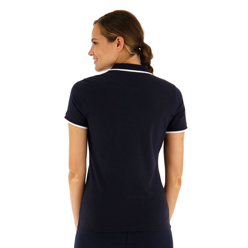 POLO CLASSICA W STC PQ Woman 446TN967 Apparel NAVY BLUE/BRIGHT WHITE Lotto