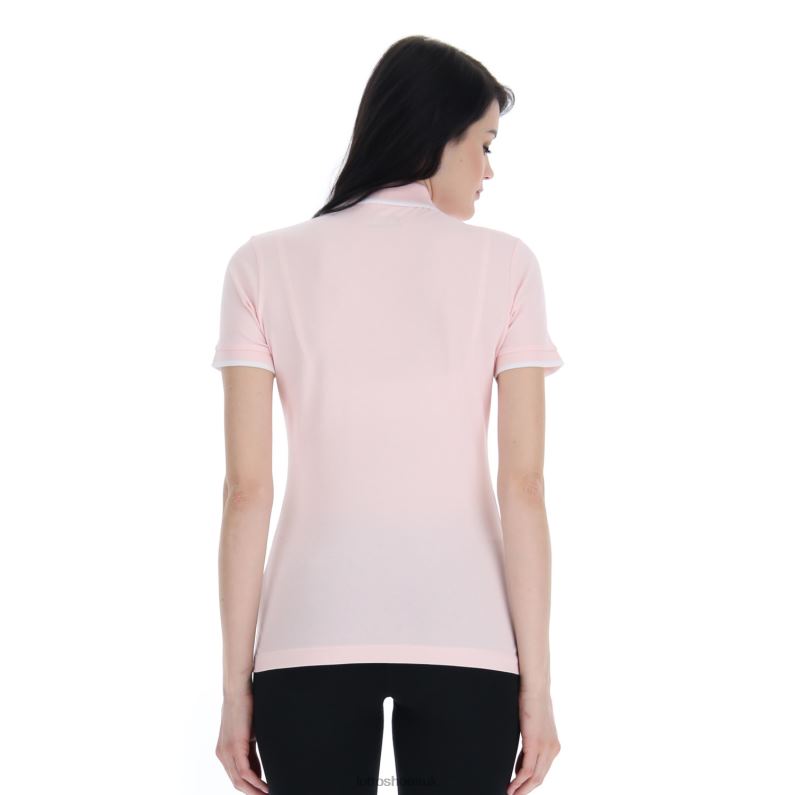 POLO CLASSICA W STC PQ Woman 446TN970 Apparel BARELY PINK/BRIGHT WHITE Lotto