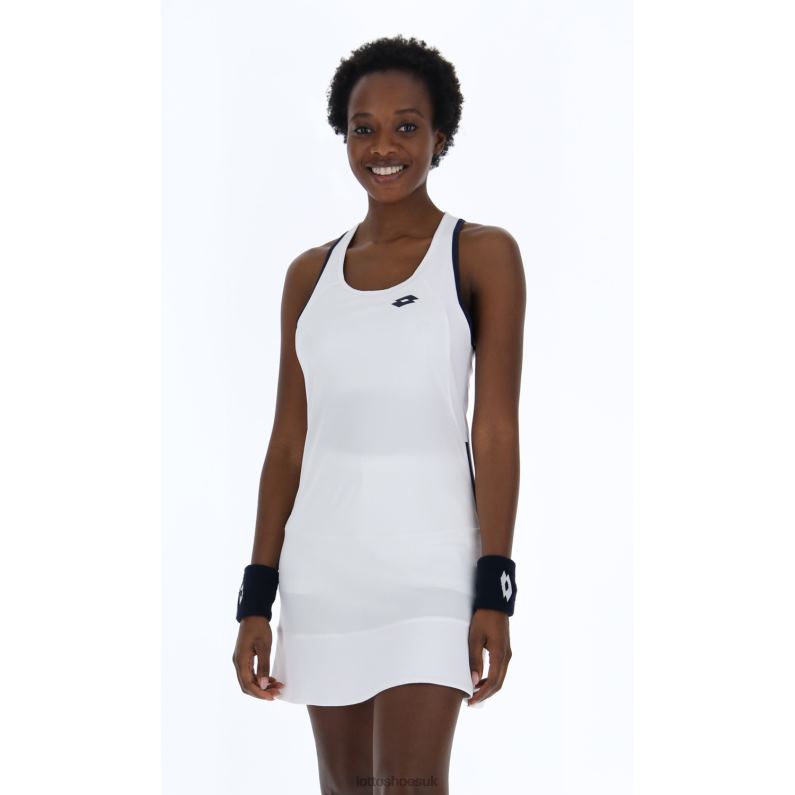 SQUADRA W II DRESS PL Woman 446TN1010 Apparel BRIGHT WHITE Lotto