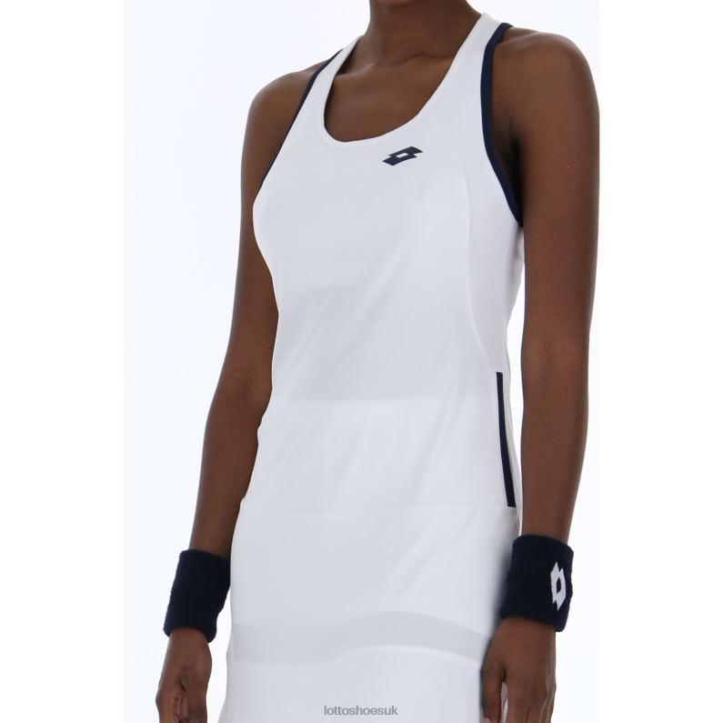 SQUADRA W II DRESS PL Woman 446TN1010 Apparel BRIGHT WHITE Lotto