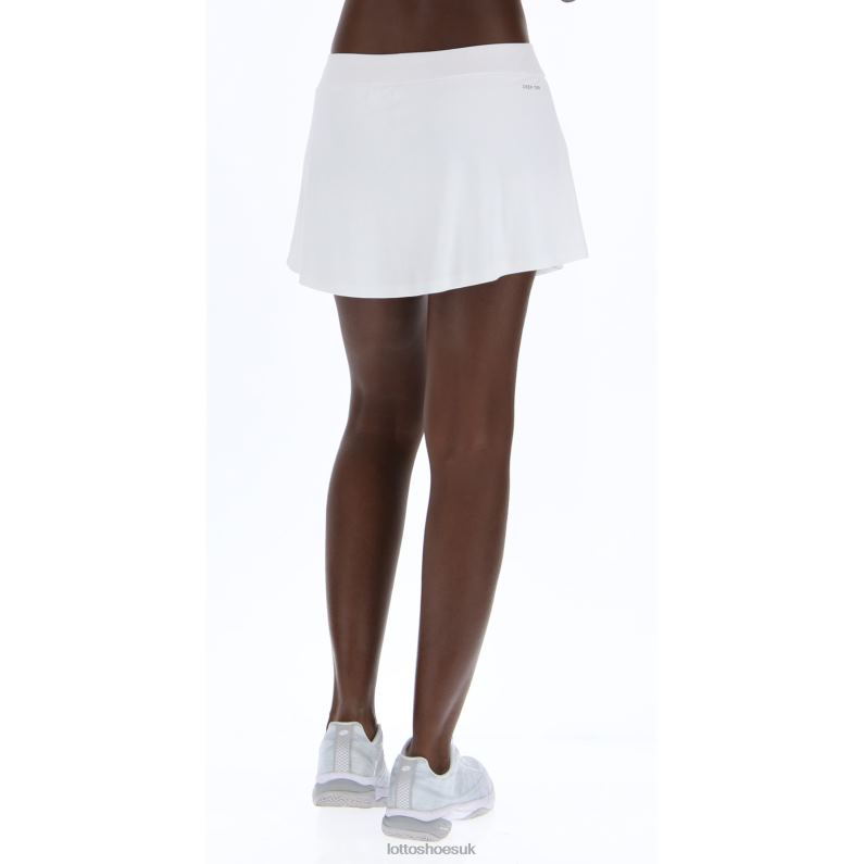 TOP TEN W III SKIRT PL Woman 446TN990 Apparel BRIGHT WHITE/ALL BLACK Lotto