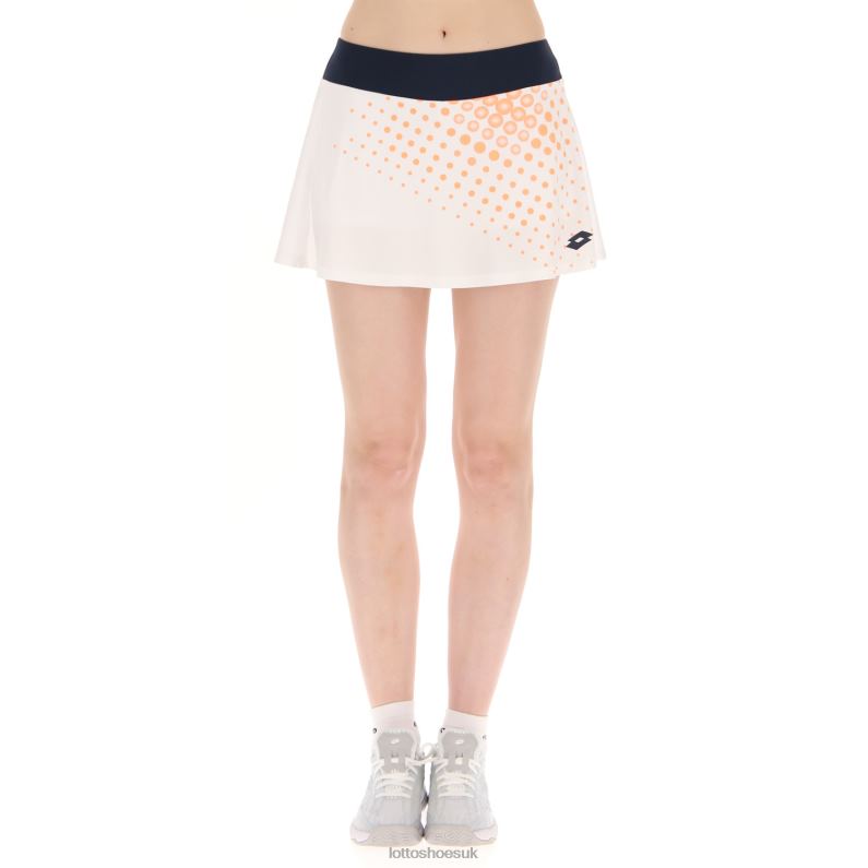 TOP W IV SKIRT 1 Woman 446TN1007 Apparel BRIGHT WHITE/ORANGE BEAT Lotto