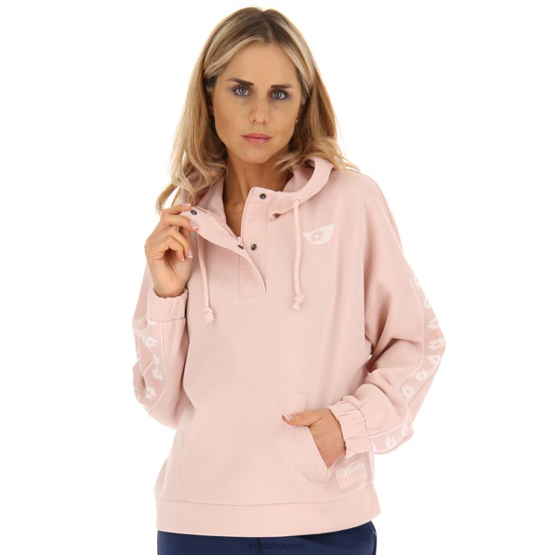 ATHLETICA DUE W VI SWEAT HD Woman 446TN841 Apparel PEACH WHIP Lotto
