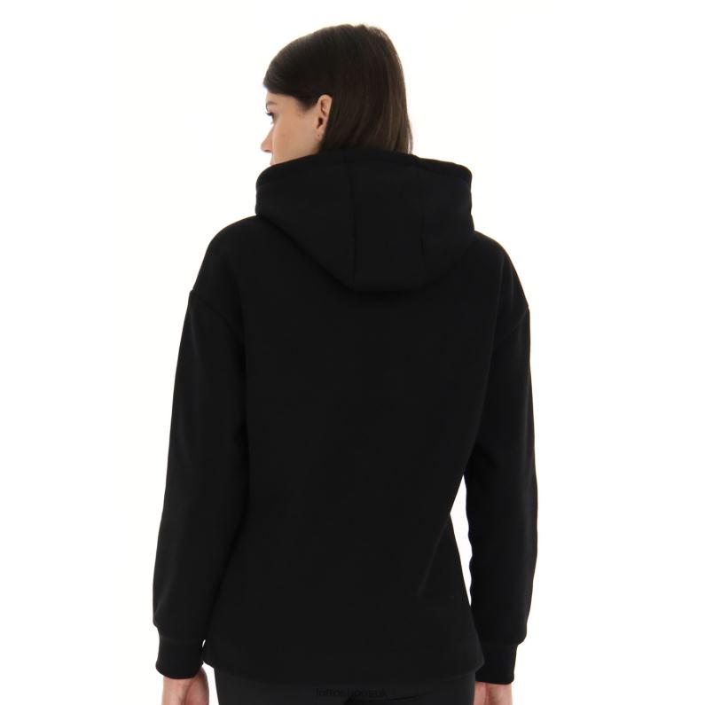 DINAMICO W V SWEAT HD FL Woman 446TN820 Apparel ALL BLACK Lotto