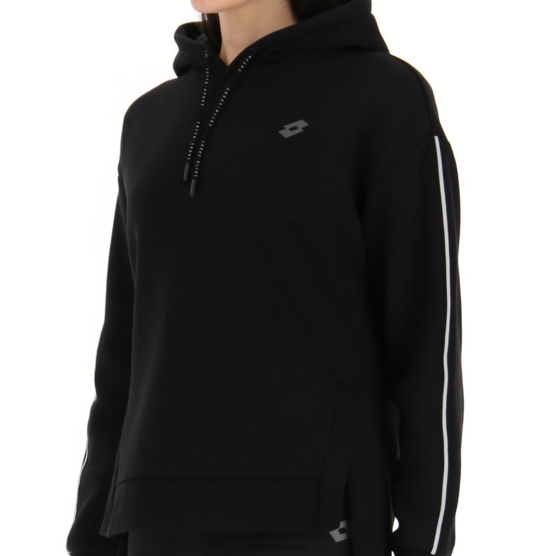 DINAMICO W V SWEAT HD FL Woman 446TN820 Apparel ALL BLACK Lotto