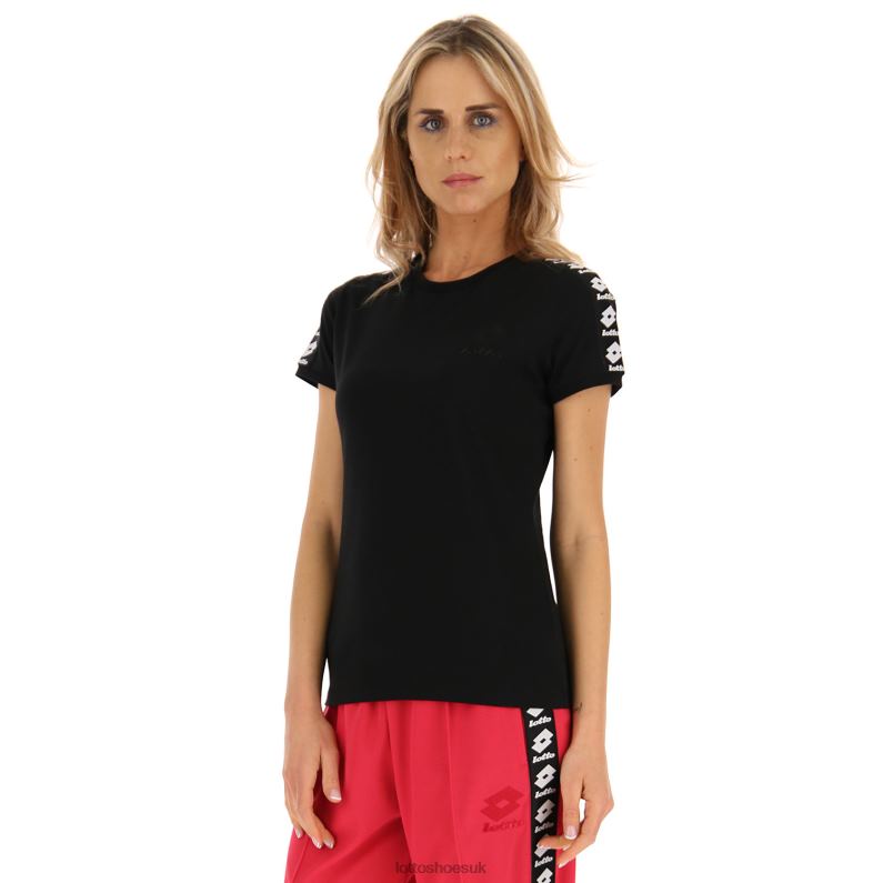 ATHLETICA ICON W TEE Woman 446TN891 Apparel ALL BLACK Lotto