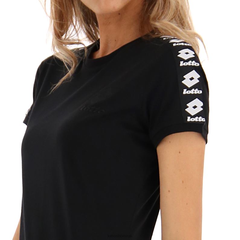 ATHLETICA ICON W TEE Woman 446TN891 Apparel ALL BLACK Lotto