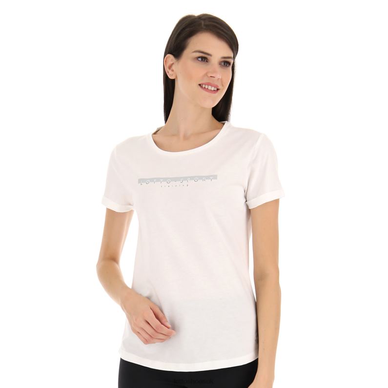 DINAMICO W V TEE JS Woman 446TN897 Apparel CANDY WHITE Lotto