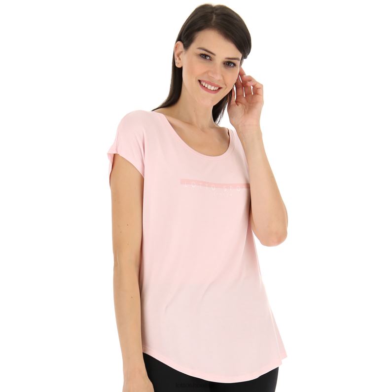 DINAMICO W V TEE VI Woman 446TN894 Apparel BARELY PINK Lotto