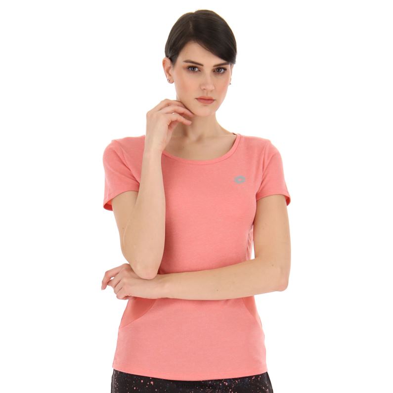 RUN FIT W TEE MEL Woman 446TN881 Apparel TEA ROSE Lotto