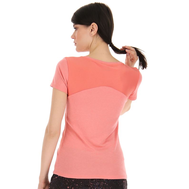 RUN FIT W TEE MEL Woman 446TN881 Apparel TEA ROSE Lotto