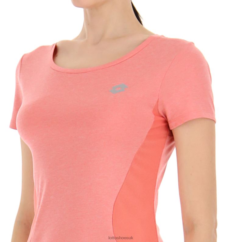 RUN FIT W TEE MEL Woman 446TN881 Apparel TEA ROSE Lotto