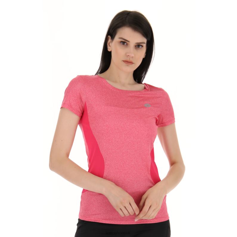 RUN FIT W TEE MEL Woman 446TN912 Apparel GLAMOUR PINK Lotto