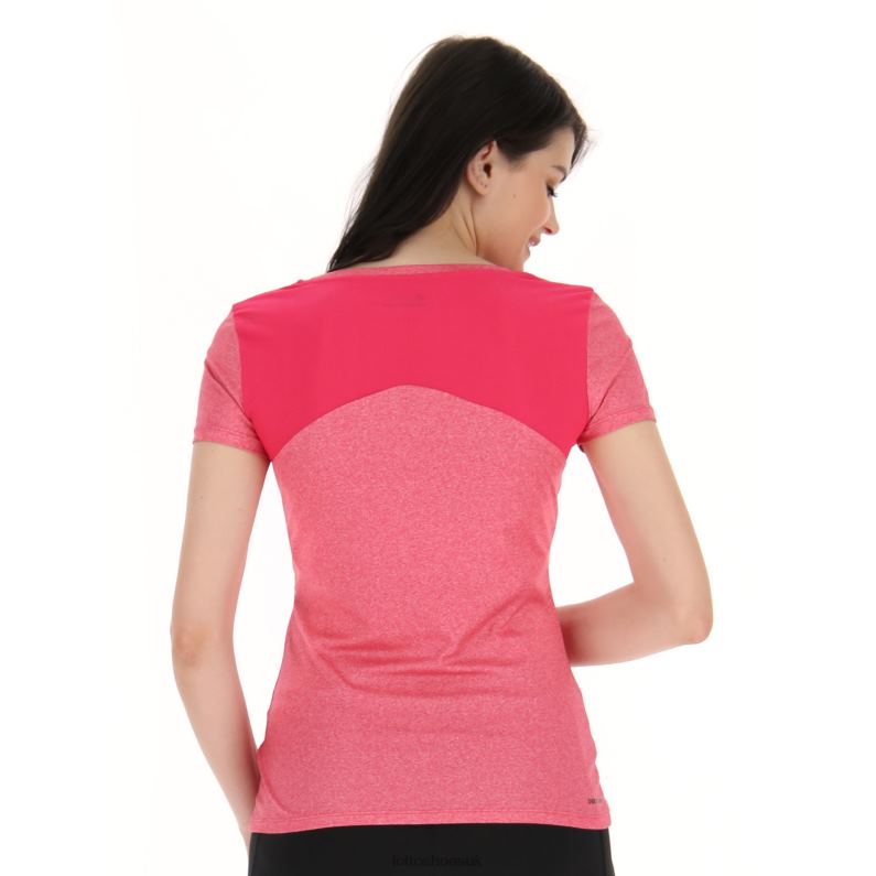 RUN FIT W TEE MEL Woman 446TN912 Apparel GLAMOUR PINK Lotto