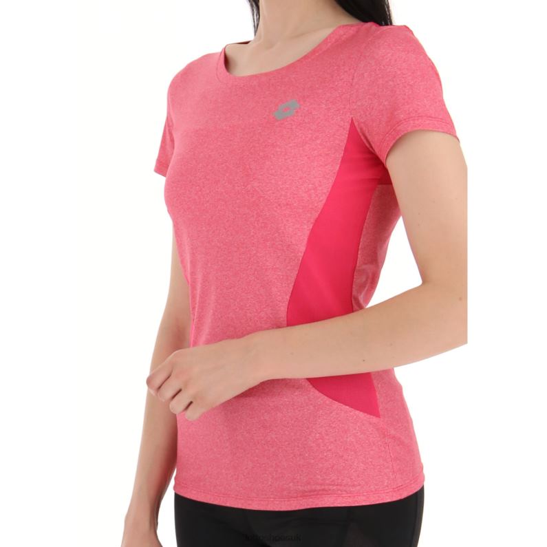 RUN FIT W TEE MEL Woman 446TN912 Apparel GLAMOUR PINK Lotto