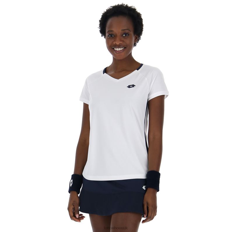 SQUADRA W II TEE PL Woman 446TN933 Apparel BRIGHT WHITE Lotto