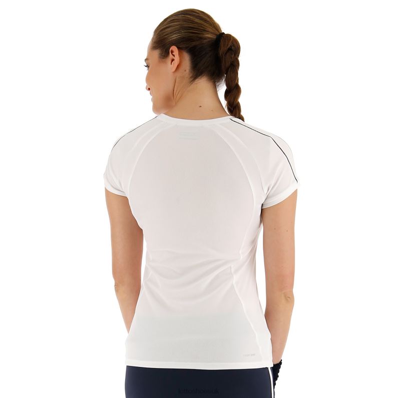 SQUADRA W TEE Woman 446TN925 Apparel BRILLIANT WHITE Lotto