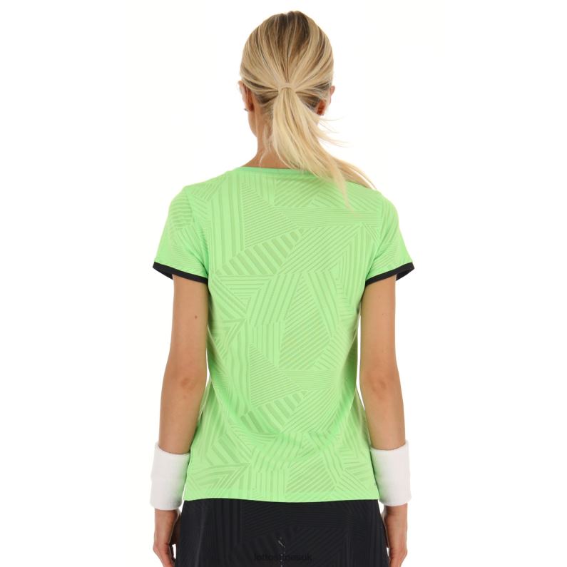 SUPERRAPIDA W V TEE Woman 446TN931 Apparel GREEN APPLE NEO Lotto