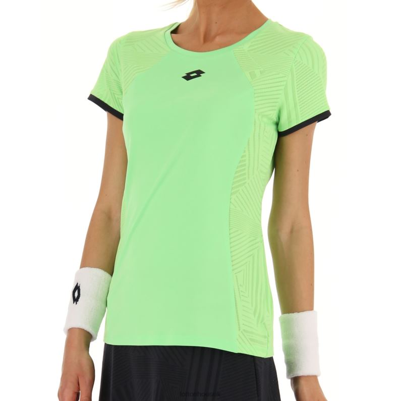 SUPERRAPIDA W V TEE Woman 446TN931 Apparel GREEN APPLE NEO Lotto