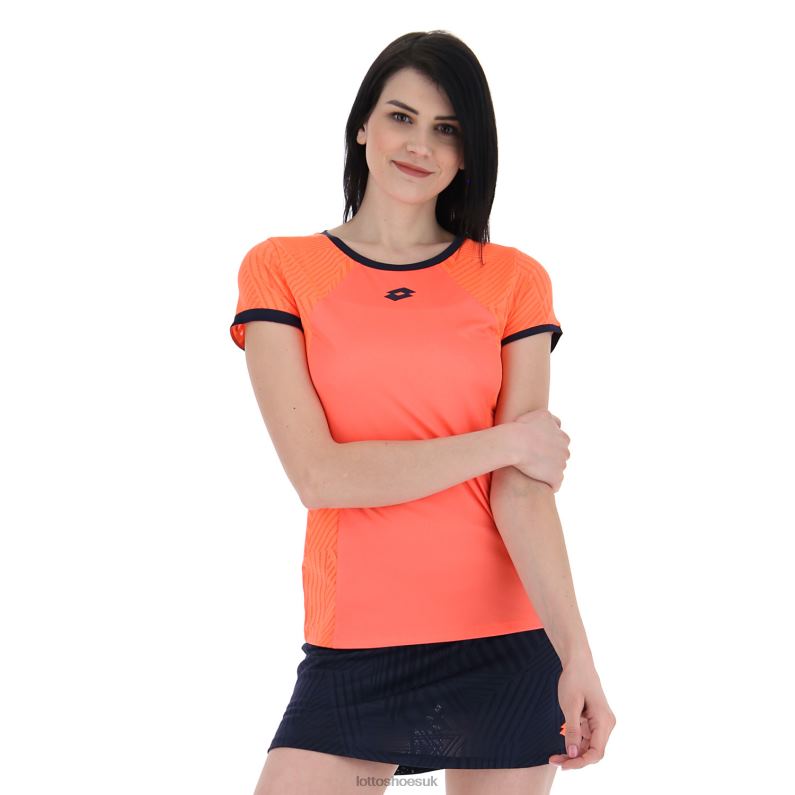 SUPERRAPIDA W V TEE Woman 446TN936 Apparel CORAL FLUO Lotto
