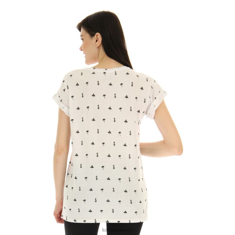 TEE PALM W Woman 446TN913 Apparel BRIGHT WHITE Lotto